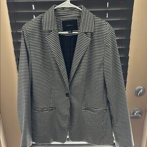 Forever 21 Monochrome Houndstooth Blazer
